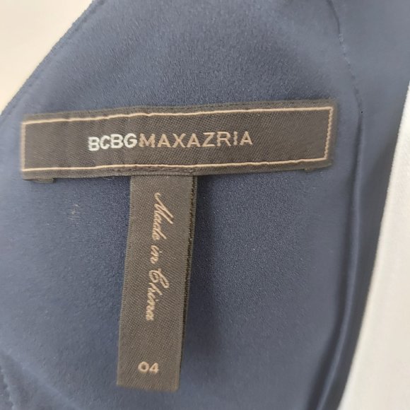 BCBG MAXAZRIA Averie Sleeveless Dress Blue Red NWOT SZ 4 - Picture 13 of 15